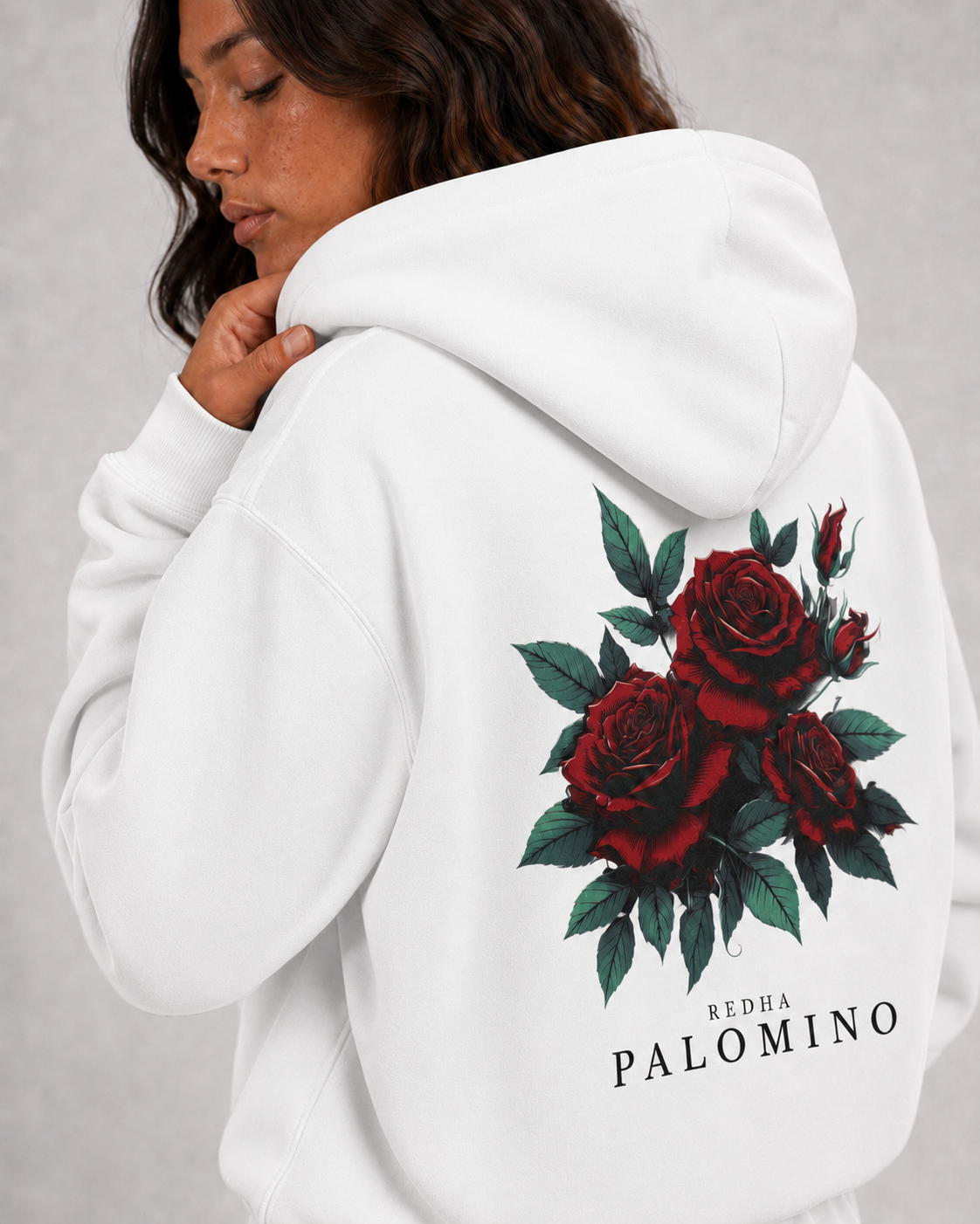 Flore Éternelle Hoodie – Dawn (White)
