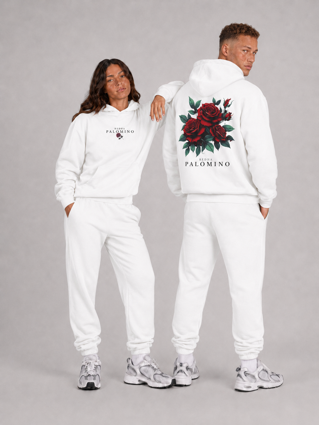Flore Éternelle Hoodie – Dawn (White)