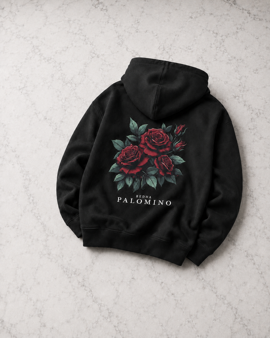 Flore Éternelle Hoodie – Onyx