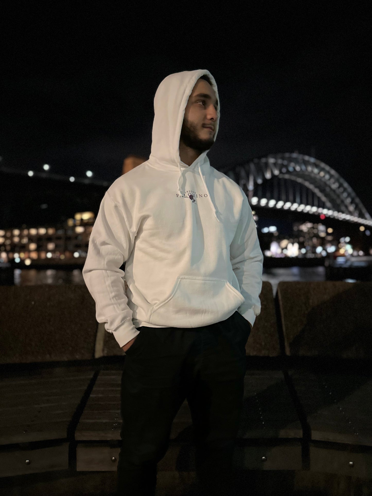 REDHA PALOMINO Logo Hoodie (White)