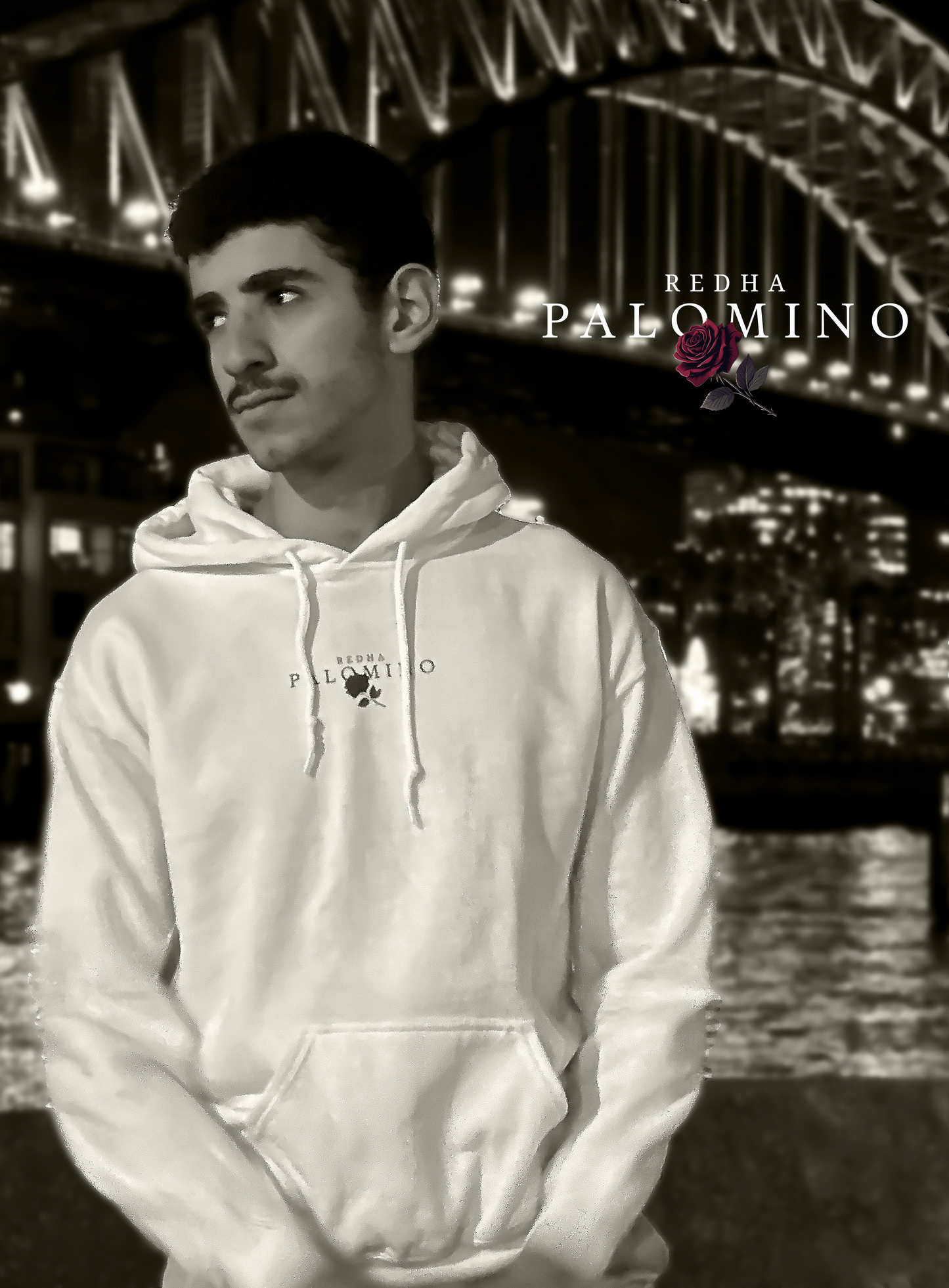 REDHA PALOMINO Logo Hoodie (White)