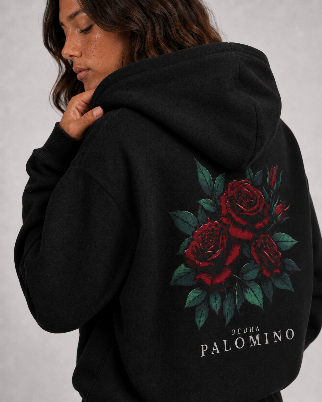 Flore Éternelle Hoodie – Onyx