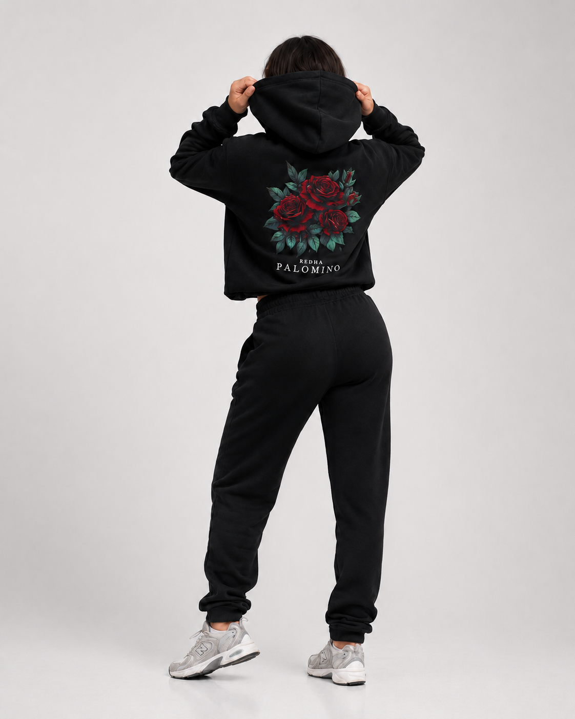 Flore Éternelle Hoodie – Onyx