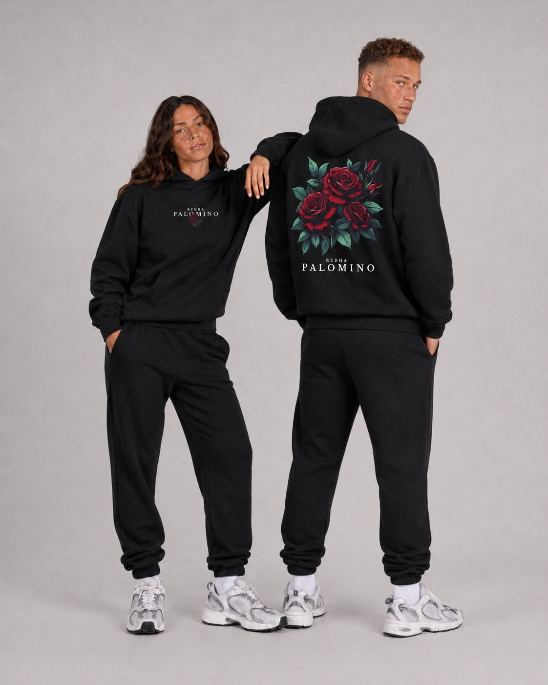 Flore Éternelle Hoodie – Onyx